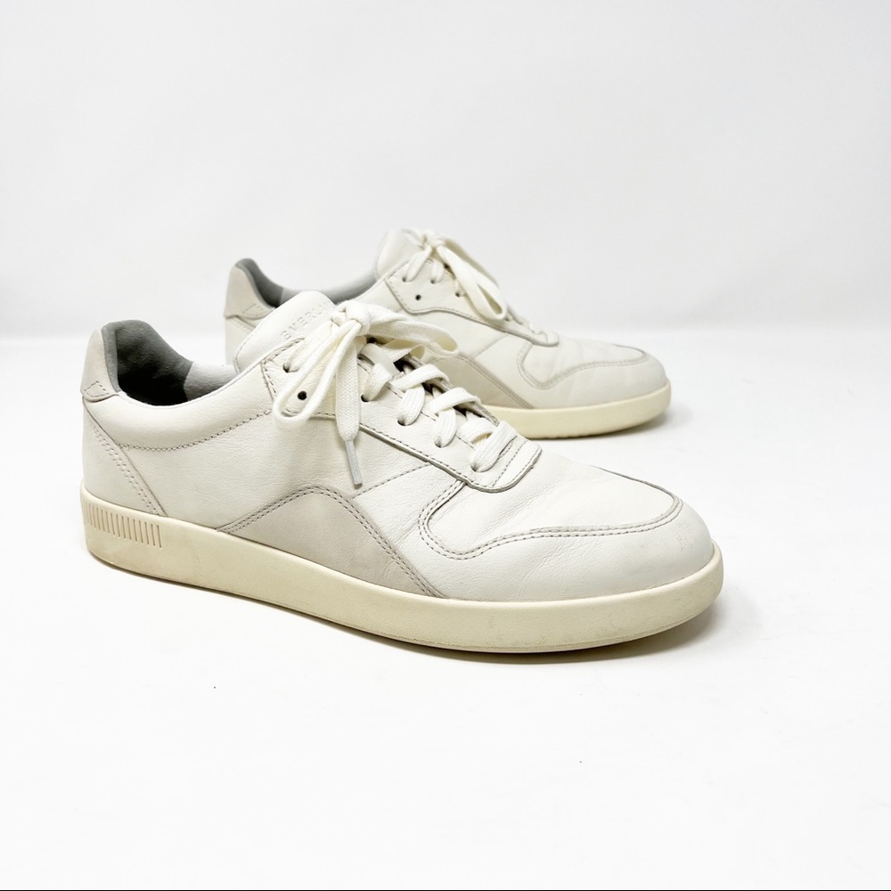 Everlane The Court Sneakers Off White/Fog Leather Women's Size 8.5